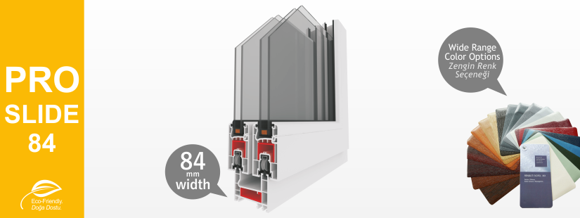 Proslıde-84 Series Pvc Profiles